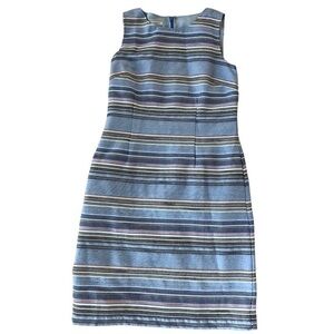 TALBOTS‎ BLUE STRIPED DRESS 4